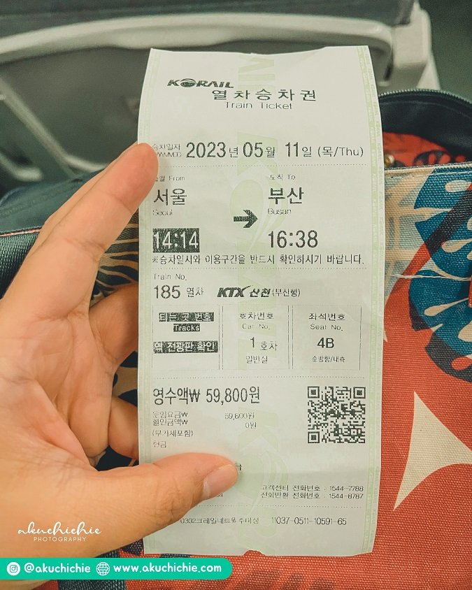 harga tiket KTX ke Busan dari Seoul