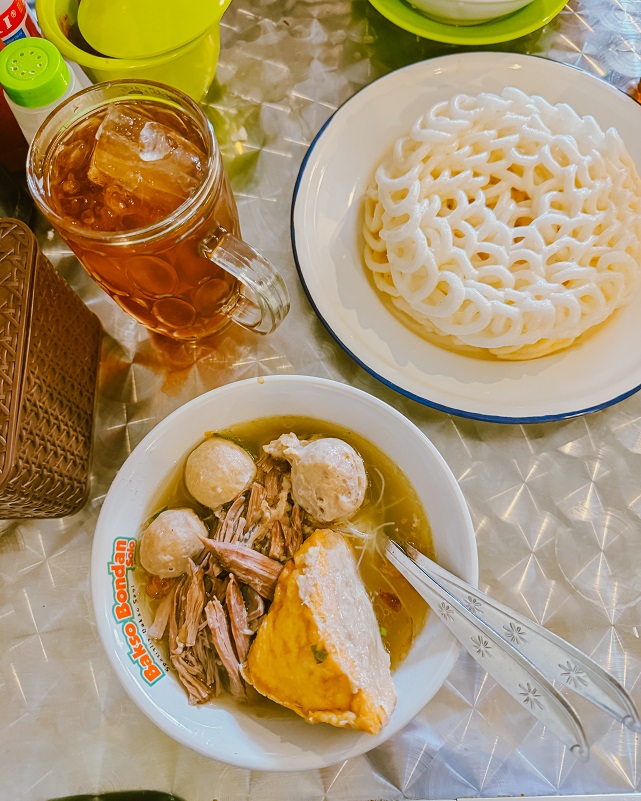 kuliner di blok m, bakso bondan solo